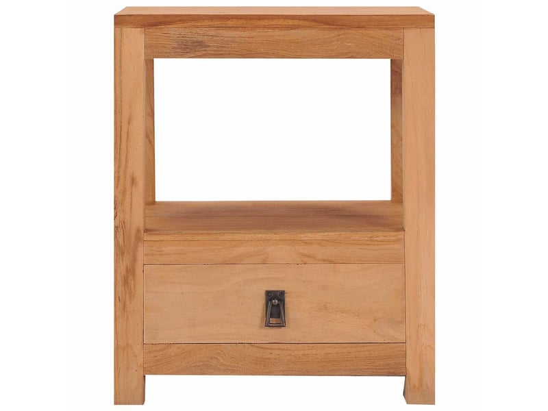  Table de chevet - cabinet de chevet - table de nuit 40x30x50 cm bois de teck massif  - Conforama B