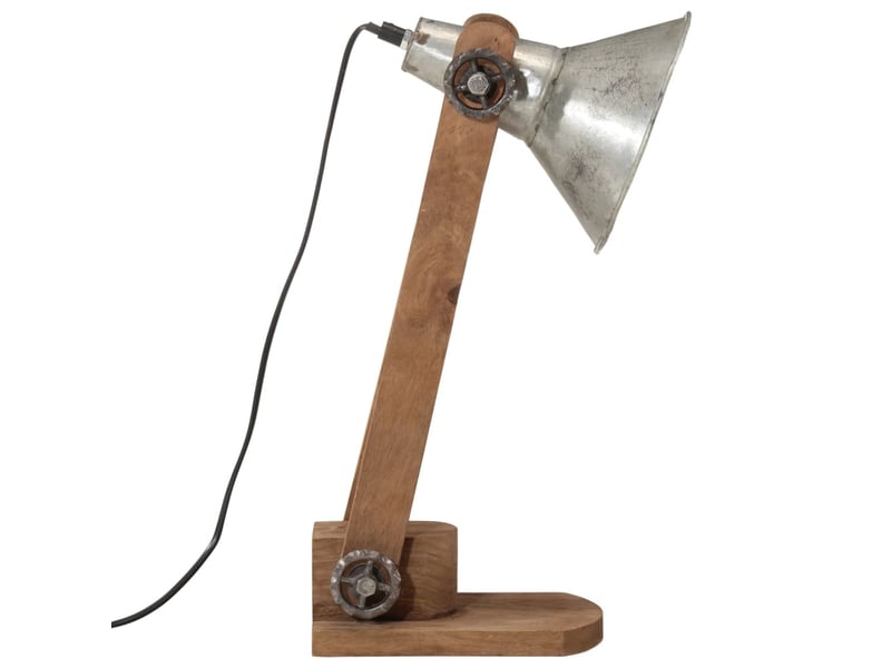  Lampe de bureau 25 w argent vintage 23x13x52 cm e27  - Conforama D
