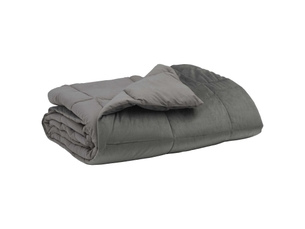 Duvet - couette complet toute l'année 155 x 200 cm 4 saisons gris clair