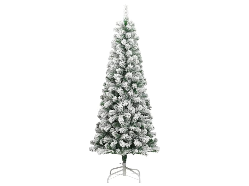  Sapin de noël artificiel, arbre de noël à charnières avec neige floquée 210 cm shl8732  - Conforama A
