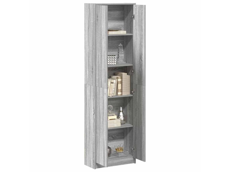  Armoire chambre, armoire de rangement gris sonoma 55x25x189 cm bois d'ingénierie  - Conforama C