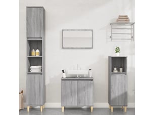 Ensemble de meubles de salle de bain 3 pcs sonoma gris cf63810