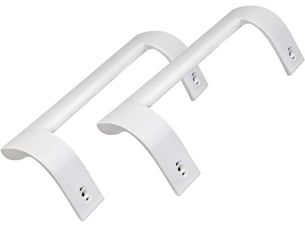 Paire de poignées de porte de réfrigérateur, pièce de rechange compatible avec beko, savoid et smeg (pièce 4321270300)