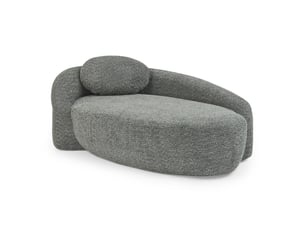 Canapé de salon, canapé tissu — en tissu polaire, pour chambre, pour salon, gris