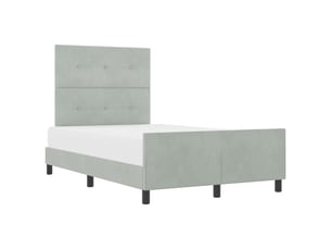 Lit 2 places 120x190cm coloris gris
