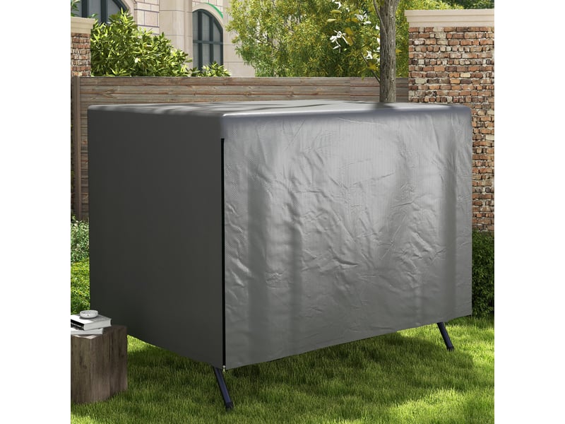 Housse de protection pour balancelle de jardin 215 x 155 x 150 cm, tissu pe 100 gm² imperméable, résistant aux uv, avec cordons de serrage - Conforama B
