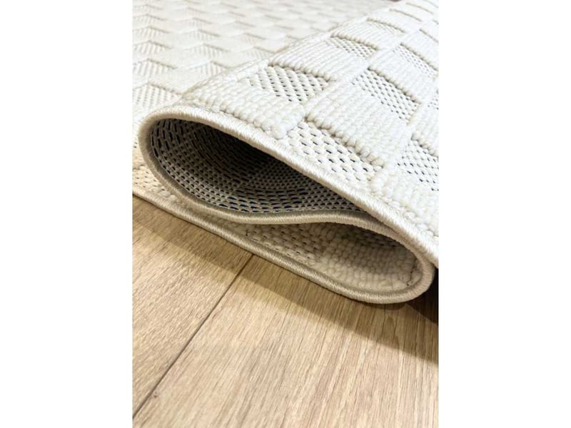 Tapis extérieur et intérieur damier toulon 36 crème - 240x330 cm TOULON 836 creme 240x330 - Conforama D