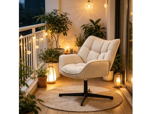 Pouf / repose pied WISHDOR beige