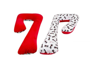 Coussin d'accouchement d'allaitement usages multiples chatons 1 – rouge