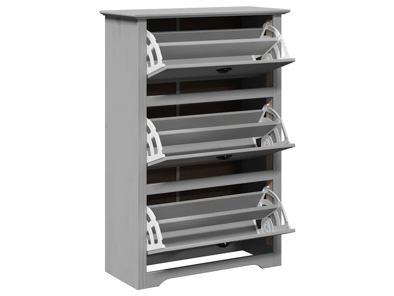  Meuble à chaussures, étagère à chaussures bodo gris 80x35x118 cm  - Conforama E
