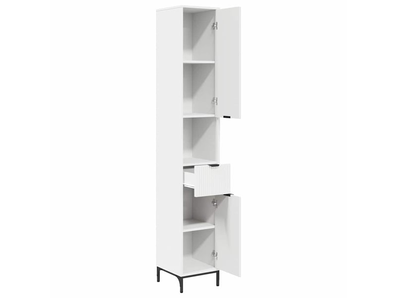 Cabinet de salle de bain, armoire salle de bain blanc 31,5 x 33 x 190 cm cf65238 - Conforama E