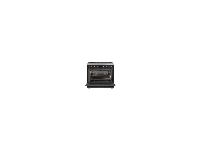 Table de cuisson gaz 90 cm 6 foyers et four électrique multifonction 115 l pyrolyse noir mat 8284733 - Conforama C