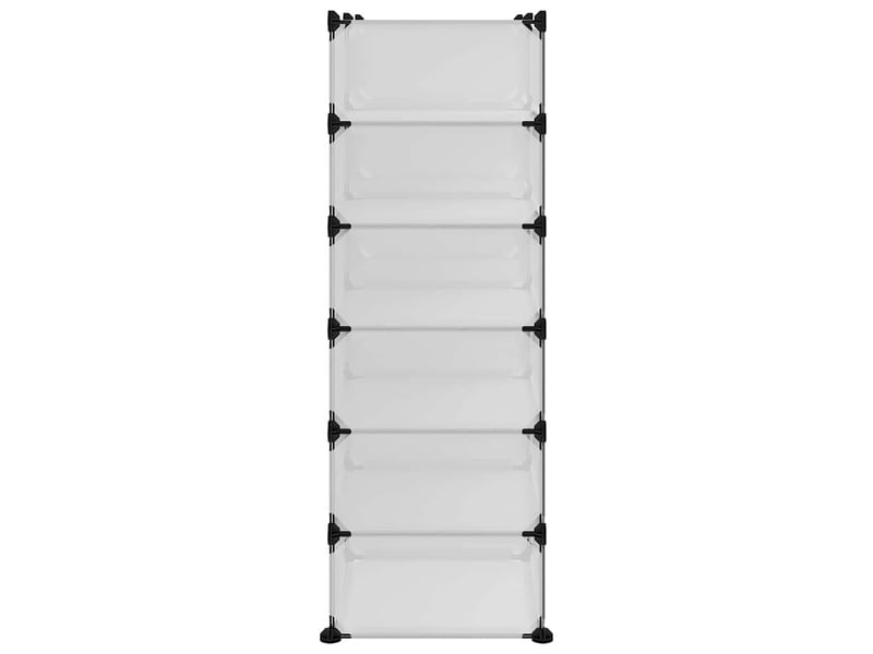  Meuble à chaussures, étagère à chaussures transparent 94,5x36,5x106 cm pp  - Conforama D