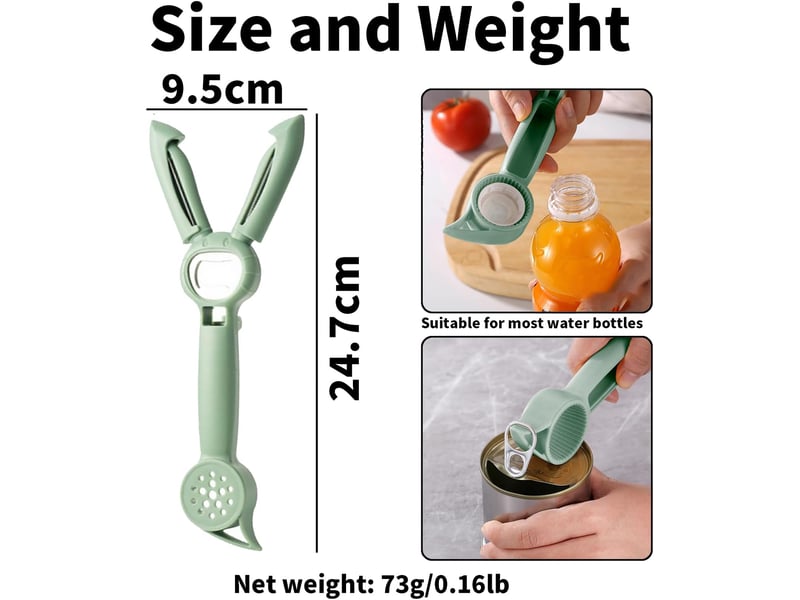 Eplucheur legumes, multifonctionnel cinq en un eplucheur, eplucheur julienne, ouvre-bouteille au milieu, econome legumes pomme  - Conforama D