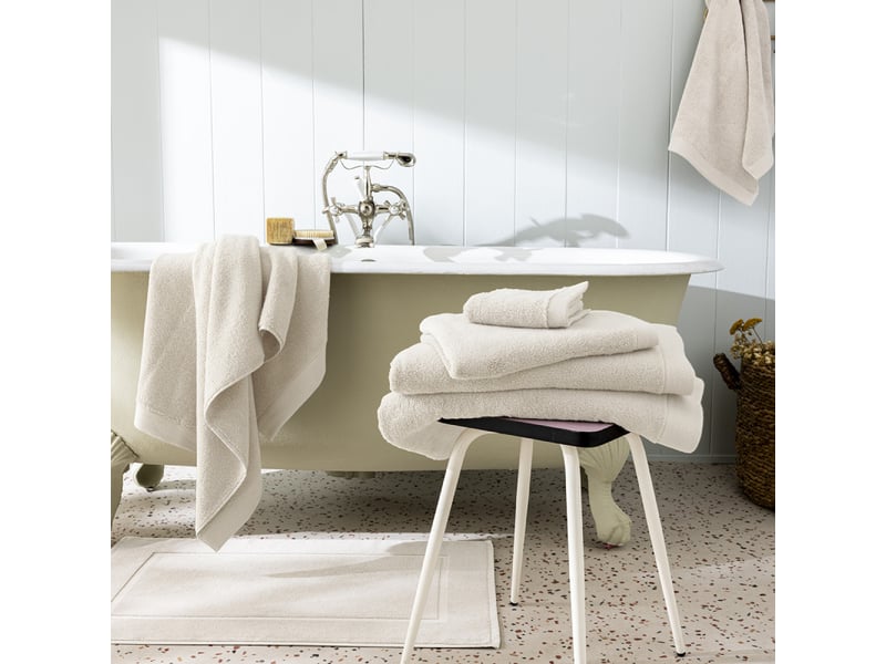  Pack complet 10 pièces softy salle de bain 100 % coton zero twist – 600 gm²  - Conforama A