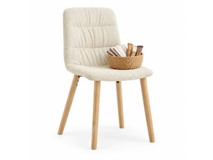Lot de 2 chaises de salle à manger 88 cm chaise cuisine, assise confortable, dossier ergonomique, moderne, bois+tissu, blanc