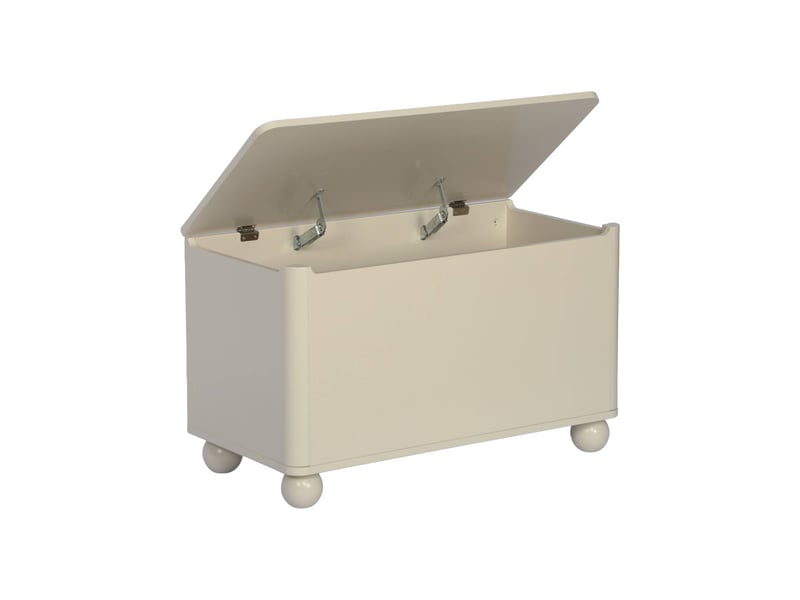  Coffre à jouets enfant décor bois laqué beige - noushka  - Conforama E