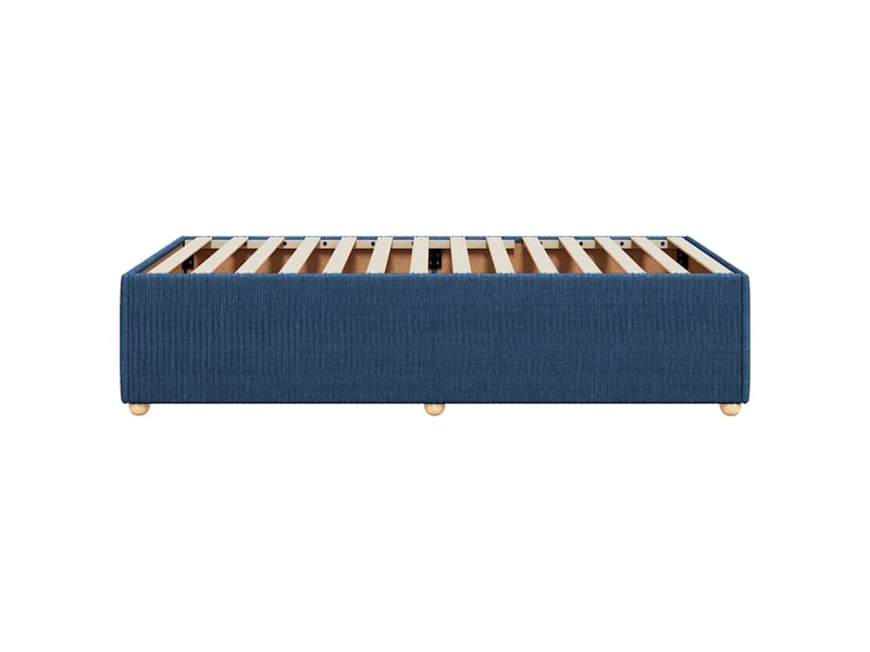  Lit simple- lit adulte -  cadre de lit sans matelas bleu 100x200 cm tissu  - Conforama D