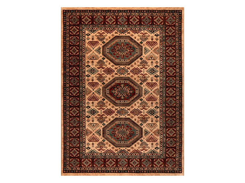  Tapis en laine kashqai 4317 100 oriental, ornement, couleur saumon   bordeaux 135x200 cm  - Conforama B