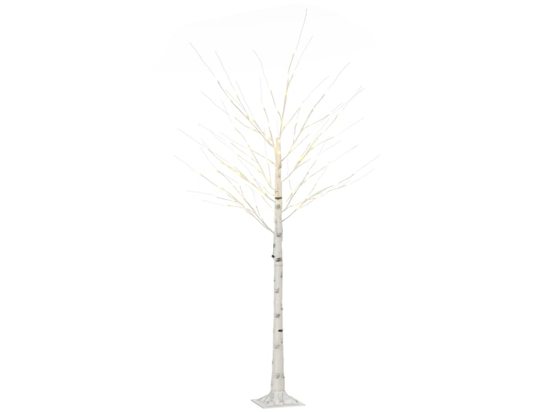  Arbre lumineux led, décoration lumineuse blanc chaud, 96 leds 180 cm, décoration de noël, chambre, maison, blanc  - Conforama B