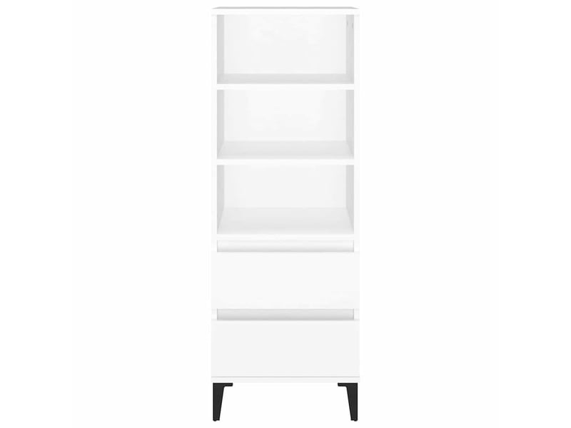  Buffet haut - bahut - meuble de rangement blanc 40x36x110 cm bois d'ingénierie  - Conforama C