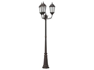 Lumière de jardin vintage 61 x 53 x 235 cm apporte élégance et sécurité chemins extérieurs en aluminium bronze 02_0058410