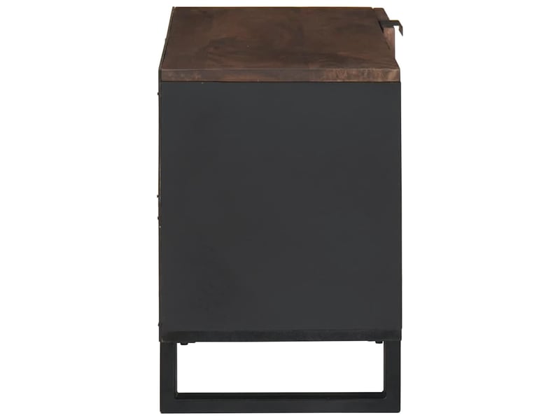  Meuble tv moderne, banc tv 80x33x46 cm noyer bois d'ingénierie shl75683  - Conforama D