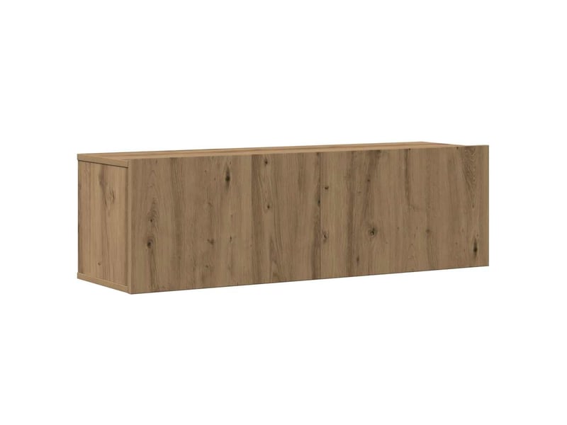  Ensemble de meuble tv - banc tv - meuble de rangement mural 4 pcs chêne artisanal  - Conforama D