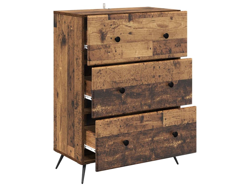  Armoire de rangement bureau, armoire à tiroirs 66 x 34,5 x 90 cm bois d'ingénierie shl3201  - Conforama E