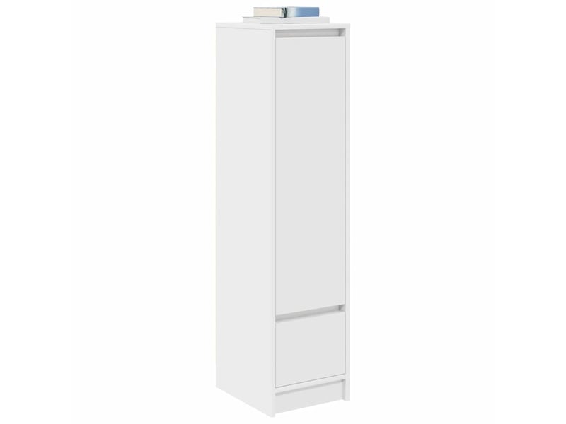  Buffet haut - bahut - meuble de rangement blanc 29,5x34x119,5 cm bois d'ingénierie  - Conforama D