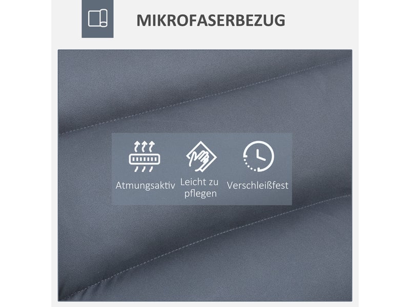  Fauteuil pivotant 360° en acier gris foncé - dossier réglable 5 positions - chaise de bureau ergonomique homcom  - Conforama E