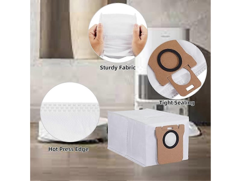  12pcs replacement spare parts dust bag for bot l30 ultra robot vacuum cleaner garbage dust bag dirty bag  - Conforama C