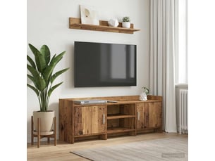 Meuble tv coloris marron 130 cm <strong></strong>  <strong></strong>