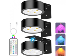 Lot de 3 luminaires led sans fil pour tableaux noirs rgb