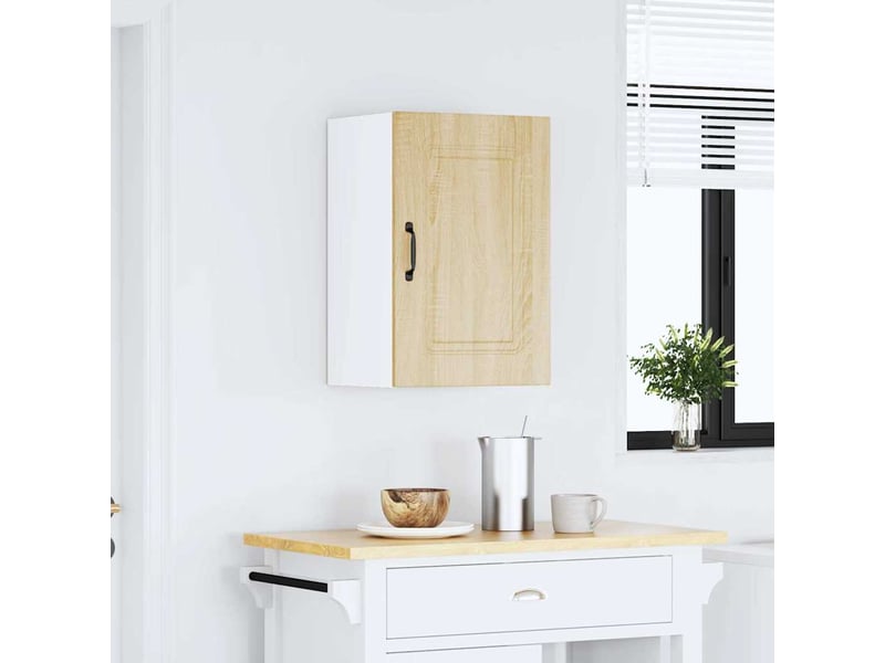  Armoire murale de cuisine kalmar chêne sonoma bois d'ingénierie shl5802  - Conforama C