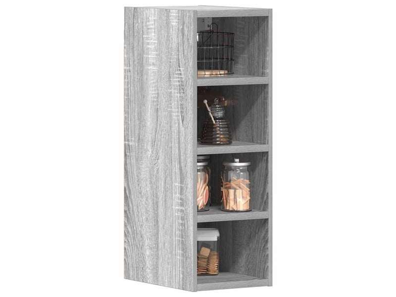  Meuble de rangement cuisine, armoire suspendue gris sonoma 20x29,5x60cm bois d'ingénierie  - Conforama B
