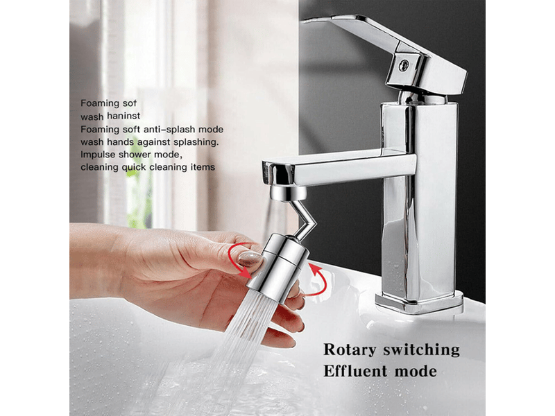  Buse de robinet pivotante 360° - 2 débits réglables - économiseur d'eau pour cuisine - accessoire universel pour robinet  - Conforama C