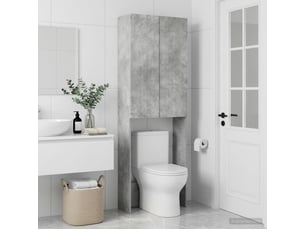 Armoire de toilette arnhem gris béton 66x25.5x190 cm