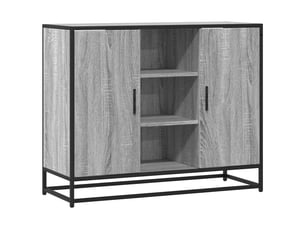 Buffet - bahut - meuble de rangement sonoma gris 92x35x76 cm bois d'ingénierie