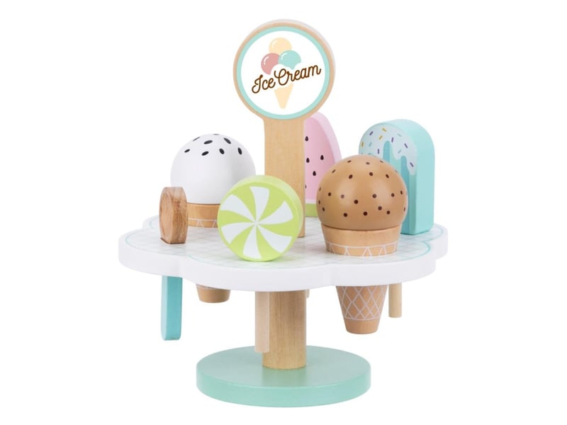  Marchande en bois tooky toy tk135 - glacier du tout-petit 9 pièces 6972633374824 - Conforama A