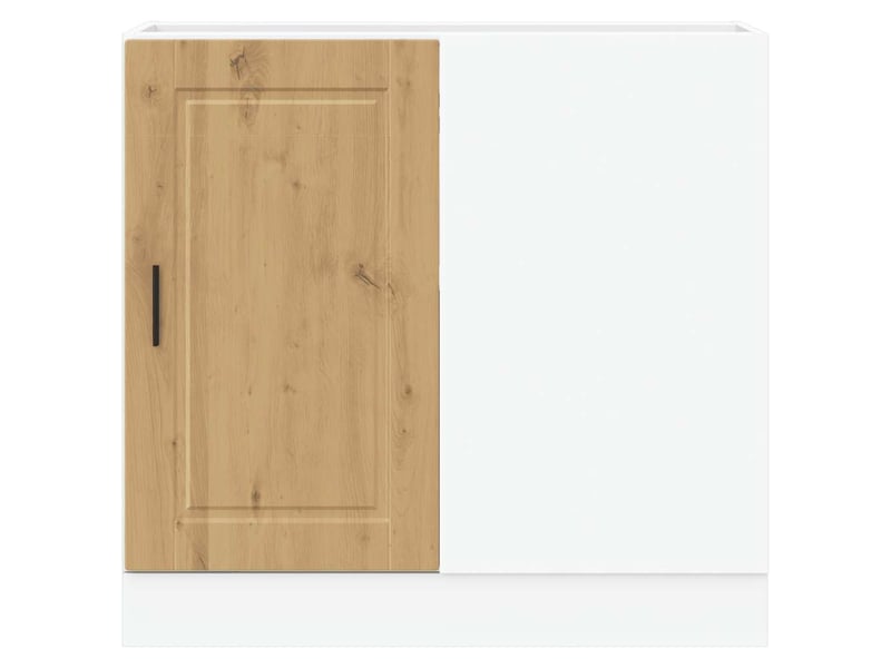 Meuble de rangement, armoire de cuisine porto chêne artisanal bois d'ingénierie shl7213 - Conforama D