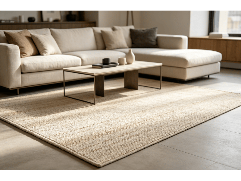 Tapis en jute 120x180x0,5 3,95 naturel  - Conforama D