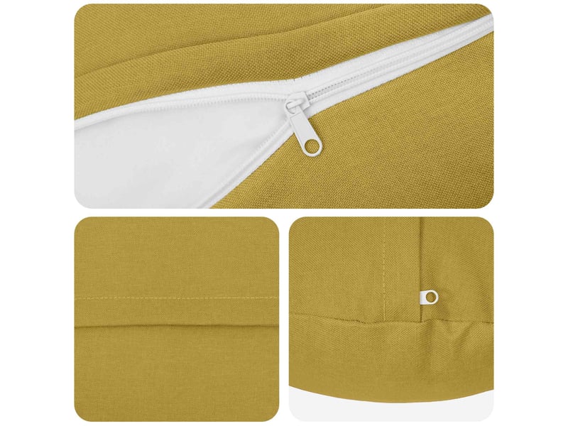  Lot de 2 coussins avec oreiller, coussins décoratifs heerlen vert clair tissu cf50337  - Conforama D