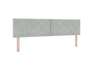 Tete de lit A poser largeur 180 cm <strong></strong> <strong></strong> argenté