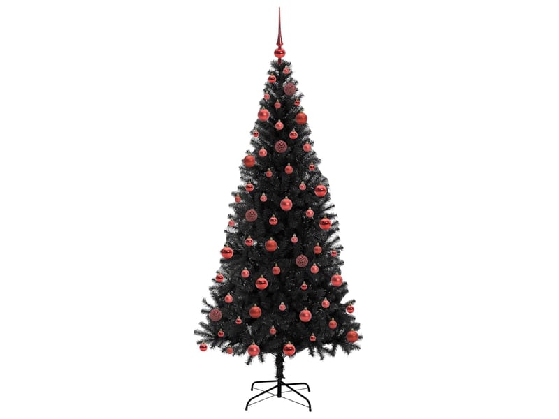  Sapin de noël - arbre de noël noir 180 cm pvc  - Conforama D