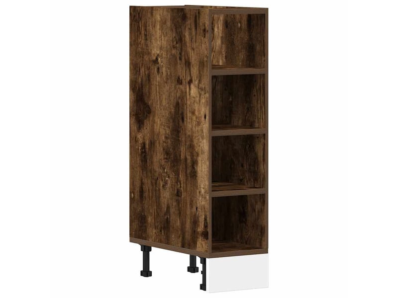 Meuble de rangement, meuble bas de cuisine chêne fumé 20x44,5x81,5 cm bois d'ingénierie - Conforama A