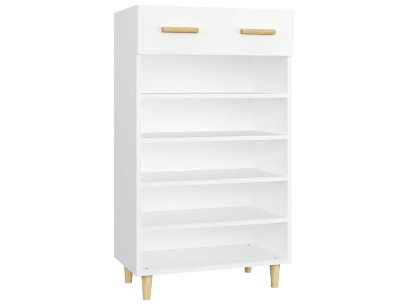  Meuble à chaussure | armoire à chaussures blanc 60x35x105 cm bois d'ingénierie shl8133  - Conforama A