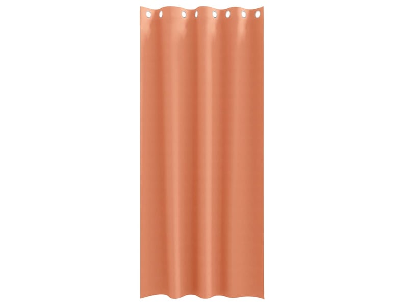Lot de 2 rideaux occultants, rideaux black-out avec anneaux terre cuite 245 x 140 cm cf44789 - Conforama D