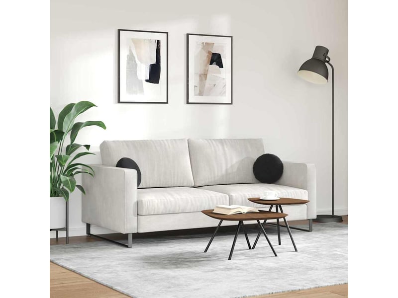  Lot de 2 coussins de siège, coussins décoratifs velours noir ø30 x 13 cm cf59908  - Conforama D