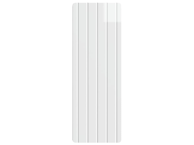  Armoire murale salon, meuble de rangement blanc brillant 33 x 34,5 x 94 cm  - Conforama D